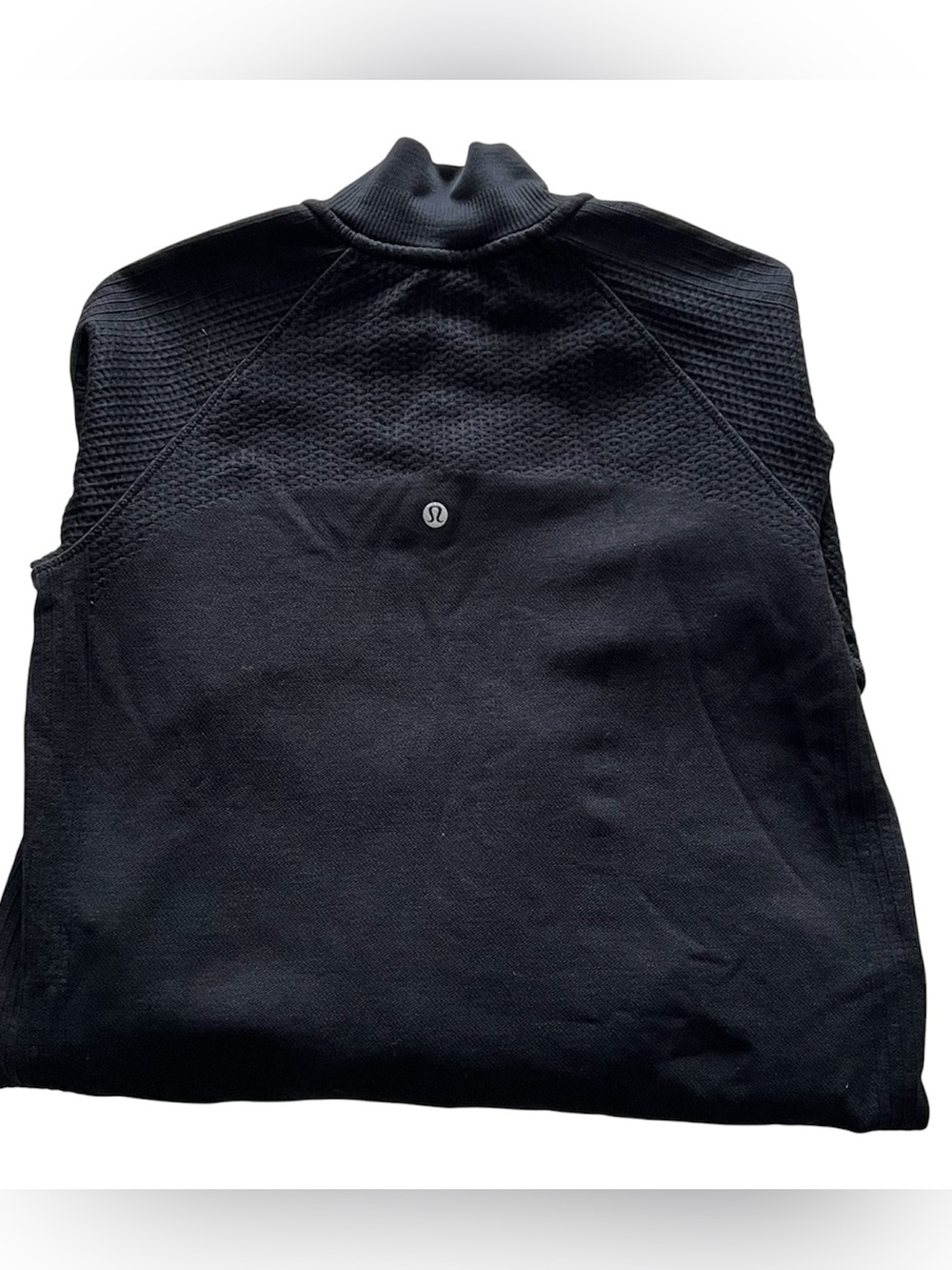 lululemon athletica Black Quarter-Zip Textured Sweater